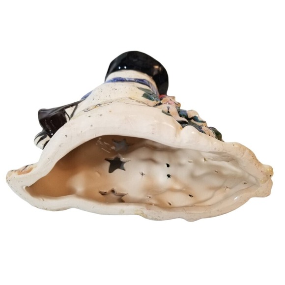 Christmas Blue Sky 2002 Snowman tree luminary Heather Goldminc Snowflake Trivet - Picture 11 of 11